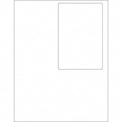 Tape Logic - Pack of (100) 4" x 6" White Paper Laser Labels - USA Tool & Supply