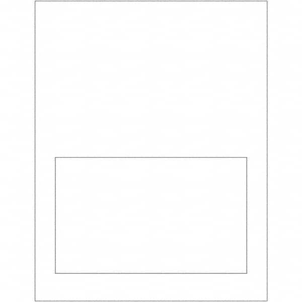 Tape Logic - Pack of (100) 7" x 4-1/4" White Paper Laser Labels - USA Tool & Supply