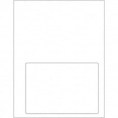 Tape Logic - Pack of (100), 1 Sheet 6-3/4" x 4-3/4" White Paper Laser Labels - USA Tool & Supply