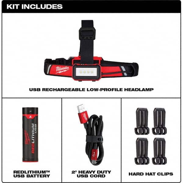 Milwaukee Tool - Hands-free Flashlight - USA Tool & Supply