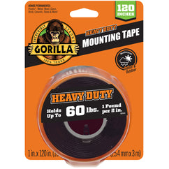 Gorilla Black Heavy Duty Mounting Tape XL 120″ - USA Tool & Supply