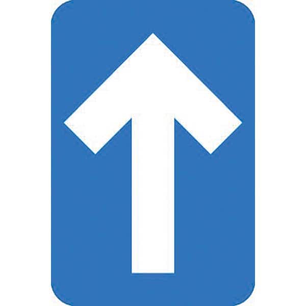 NMC - Adhesive Backed Floor Signs Message Type: COVID-19 Graphic Type: Arrow - USA Tool & Supply