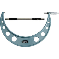 11″-12″ Measuring Range-0.001″ Graduation - Ratchet Thimble - Carbide Face - Outside Micrometer - USA Tool & Supply