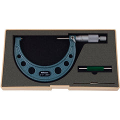 3″-4″ Measuring Range-0.0001″ Graduation - Ratchet Thimble - Carbide Face - Outside Micrometer - USA Tool & Supply