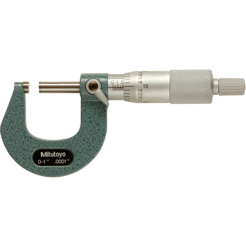0-1″ Measuring Range-0.0001″ Graduation - Ratchet Thimble - Carbide Face - Outside Micrometer - USA Tool & Supply