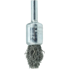 1/2″ Controlled Flare Crimped Wire End Brush, .020″ Steel Fill - USA Tool & Supply