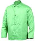 2X-Large - Green Flame Retardant 9 oz Cotton Jackets -- Jackets are 30" long - USA Tool & Supply