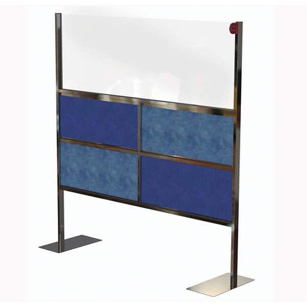 Lakeside - 75" x 72" Partition & Panel System-Social Distancing Barrier - USA Tool & Supply