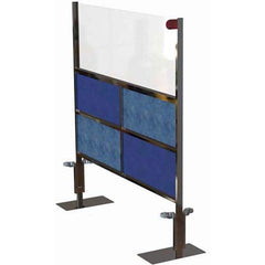Lakeside - 75" x 72" Partition & Panel System-Social Distancing Barrier - USA Tool & Supply
