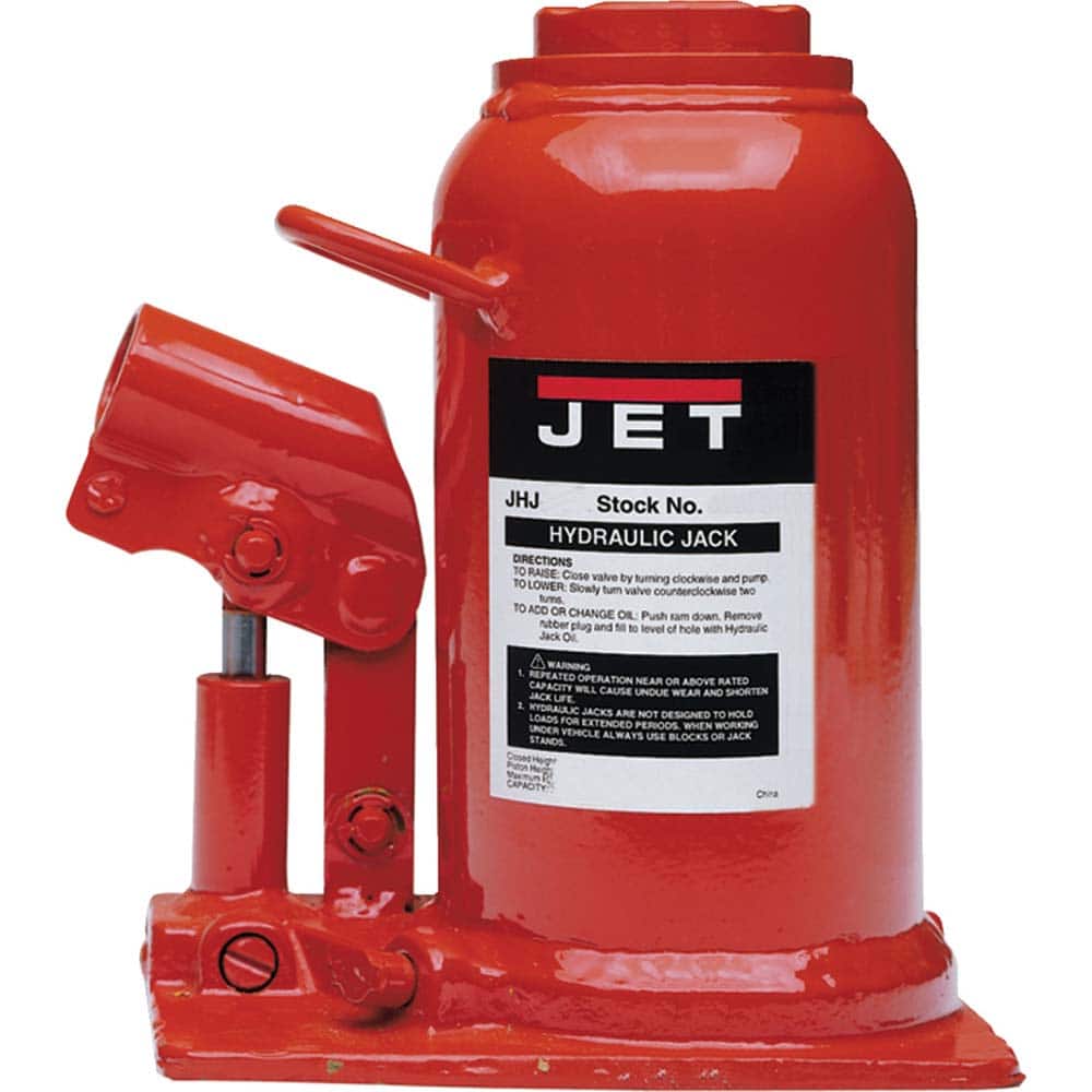 Jet - Manual Bottle, Screw, Ratchet & Hydraulic Jacks Type: Hydraulic Jack Load Capacity (Ton): 12-1/2 (Inch) - USA Tool & Supply