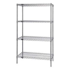 Quantum Storage - Wire Shelving Type: Wire Shelving - Starter Unit Starter or Add-On: Starter - USA Tool & Supply