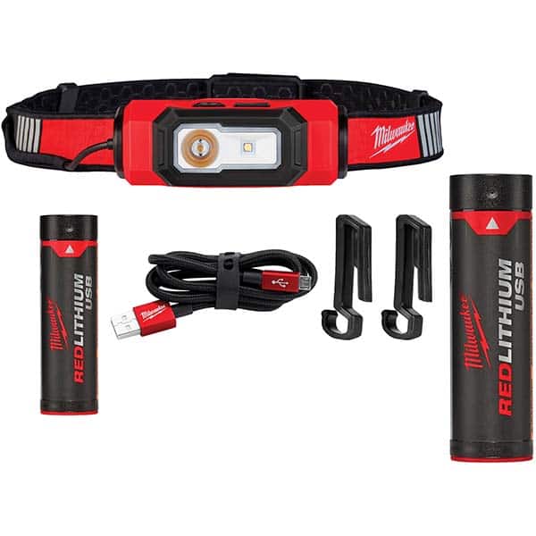 Milwaukee Tool - Flashlights Type: Hands-Free Bulb Type: LED - USA Tool & Supply