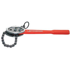 Rothenberger - 64" Max Pipe Capacity, 57" Long, Chain Tong Wrench - 12" Actual OD, 63-1/2" Handle Length - USA Tool & Supply