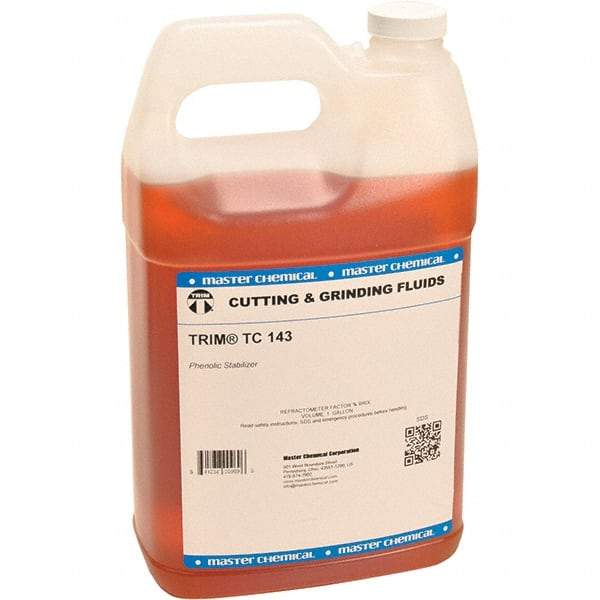 Master Fluid Solutions - 1 Gal Jug Emulsifier/Stabilizer - Low Foam, Series Trim TC 143 - USA Tool & Supply
