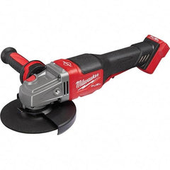 Milwaukee Tool - 4-1/2 - 6" Wheel Diam, 9,000 RPM, Cordless Angle & Disc Grinder - 5/8-11 Spindle, 18 Volts, Side Exhaust - USA Tool & Supply