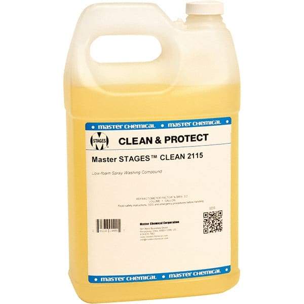 Master Fluid Solutions - 1 Gal Jug Cleaner - Low Foam, Series Clean 2115 - USA Tool & Supply
