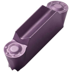 Seco - LCMF, 6mm Cutting Width, MP, TGH1050 Grade, Double End Multi-Directional Turning Insert - TiAlN/TiSiN Finish, 0.4mm Corner Radius - USA Tool & Supply