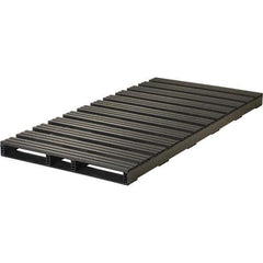 Custom Built Plastic Pallets - 96" Long x 48" & Wide x 5" High Plastic Pallet - 6,000 Lb Static Capacity, 1,500 Lb Dynamic Capacity, Black - USA Tool & Supply