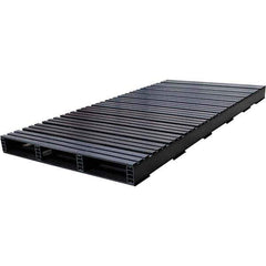 Custom Built Plastic Pallets - 39" Long x 80" & Wide x 4-1/2" High Plastic Pallet - 1,500 Lb Static Capacity, 500 Lb Dynamic Capacity, Black - USA Tool & Supply