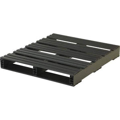 Custom Built Plastic Pallets - 36" Long x 32" & Wide x 4-1/2" High Plastic Pallet - 3,000 Lb Static Capacity, 500 Lb Dynamic Capacity, Black - USA Tool & Supply