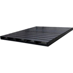 Custom Built Plastic Pallets - 72" Long x 83" & Wide x 4-1/2" High Plastic Pallet - 1,500 Lb Static Capacity, 500 Lb Dynamic Capacity, Black - USA Tool & Supply