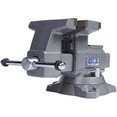 Wilton - Bench & Pipe Combination Vises Jaw Width (Inch): 6-1/2 Jaw Opening Capacity (Inch): 7-1/4 (Regular); 12-3/4 (Reversed) - USA Tool & Supply