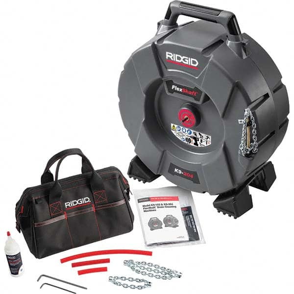 Ridgid - Electric & Gas Drain Cleaning Machines Type of Power: Cordless Drill (Not Included) For Minimum Pipe Size: 2 (Inch) - USA Tool & Supply