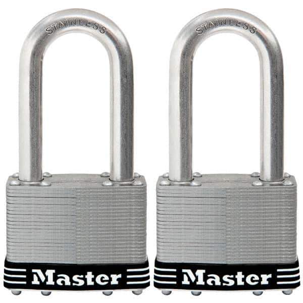 Master Lock - Padlocks Keyed: Alike Shackle Clearance: 2-1/2 (Inch) - USA Tool & Supply