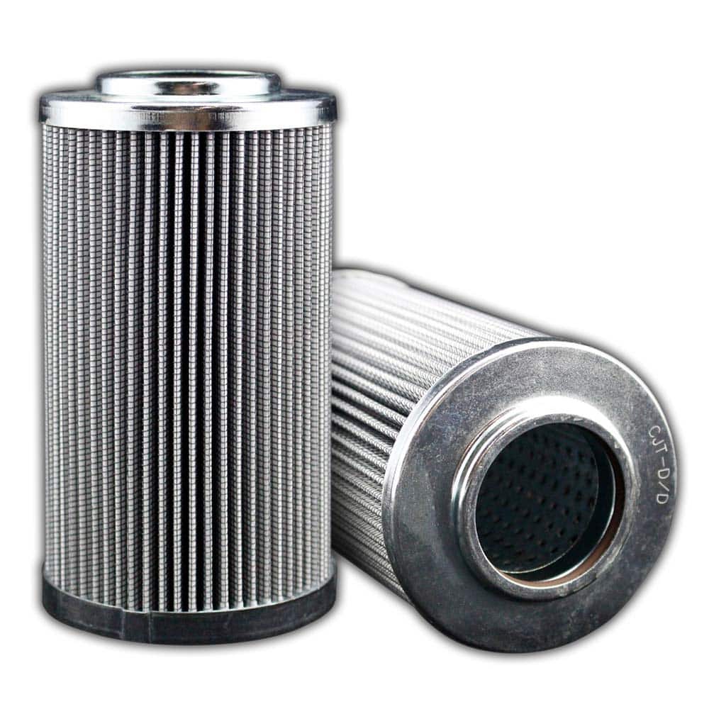Replacement/Interchange Hydraulic Filter Element: Microglass, 10  µ