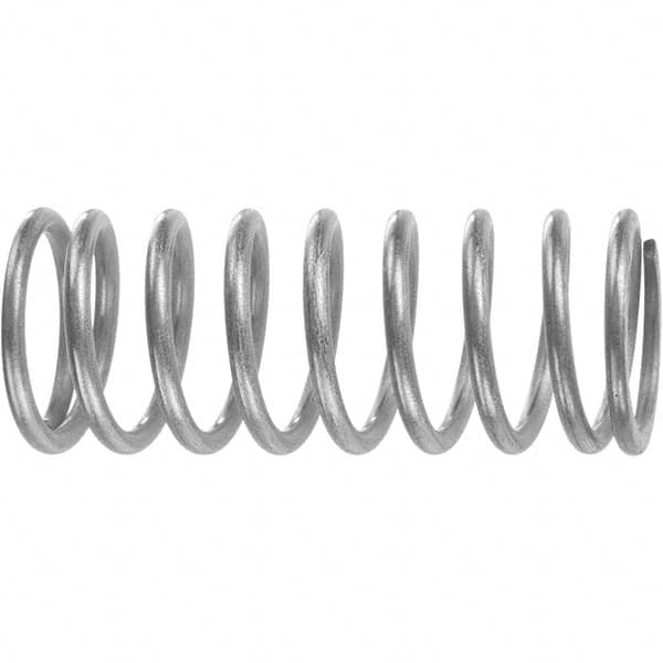 Compression Spring: 0.294″ OD, 3.25″ Free Length 0.032″ Wire Dia, 5.223 lb Max Load, 2.771 lb/in Spring Rate, Music Wire