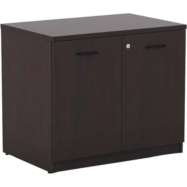 ALERA - 1 Shelf Sliding Door Storage Cabinet - USA Tool & Supply