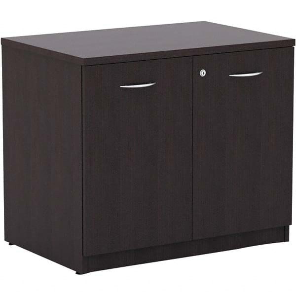 ALERA - 1 Shelf Sliding Door Storage Cabinet - USA Tool & Supply
