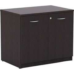 ALERA - 1 Shelf Sliding Door Storage Cabinet - USA Tool & Supply