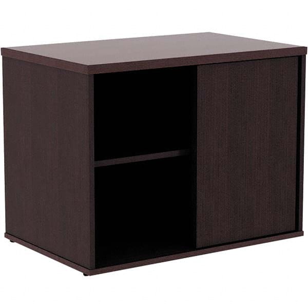 ALERA - 1 Shelf Sliding Door Storage Cabinet - USA Tool & Supply