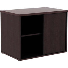 ALERA - 1 Shelf Sliding Door Storage Cabinet - USA Tool & Supply