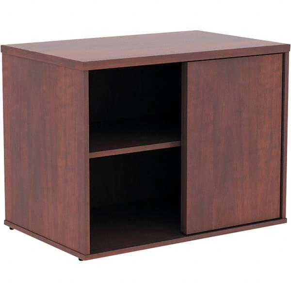 ALERA - 1 Shelf Sliding Door Storage Cabinet - USA Tool & Supply