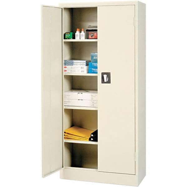 ALERA - 4 Shelf Locking Storage Cabinet - USA Tool & Supply