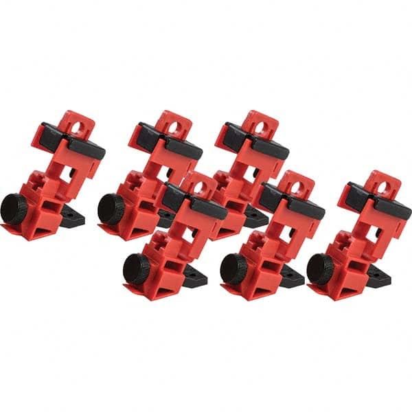 Brady - Pack of 50 Single-Pole Circuit Breaker Lockouts - USA Tool & Supply