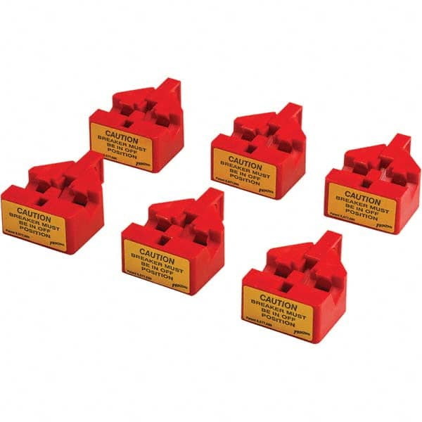 Brady - Pack of 6 Multi-Pole Circuit Breaker Lockouts - USA Tool & Supply