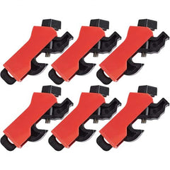 Brady - Pack of 6 Universal Miniature Circuit Breaker Lockouts - USA Tool & Supply