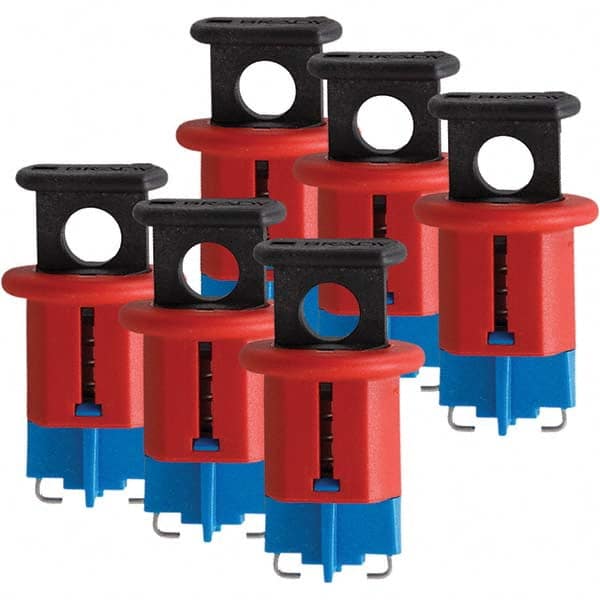 Brady - Pack of 6 Universal Miniature Circuit Breaker Lockouts - USA Tool & Supply