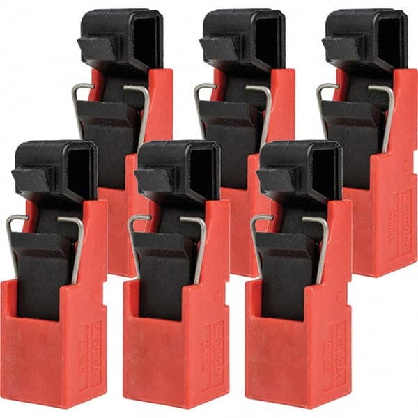 Brady - Pack of 50 Single-Pole Circuit Breaker Lockouts - USA Tool & Supply