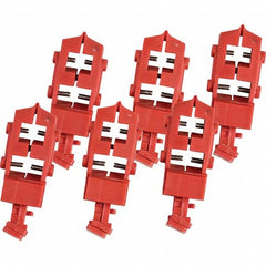 Brady - Pack of 50 Single-Pole Circuit Breaker Lockouts - USA Tool & Supply