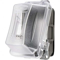 Hubbell Wiring Device-Kellems - Weatherproof Box Covers Cover Shape: Rectangle Number of Holes in Outlet: 1 - USA Tool & Supply