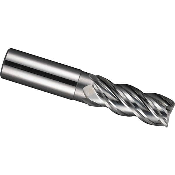 SGS - 10mm, 1.575" LOC, 0.394" Shank Diam, 3.15" OAL, 4 Flute, Solid Carbide Square End Mill - USA Tool & Supply