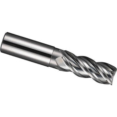 SGS - 25mm, 3.937" LOC, 0.984" Shank Diam, 6.89" OAL, 4 Flute, Solid Carbide Square End Mill - USA Tool & Supply