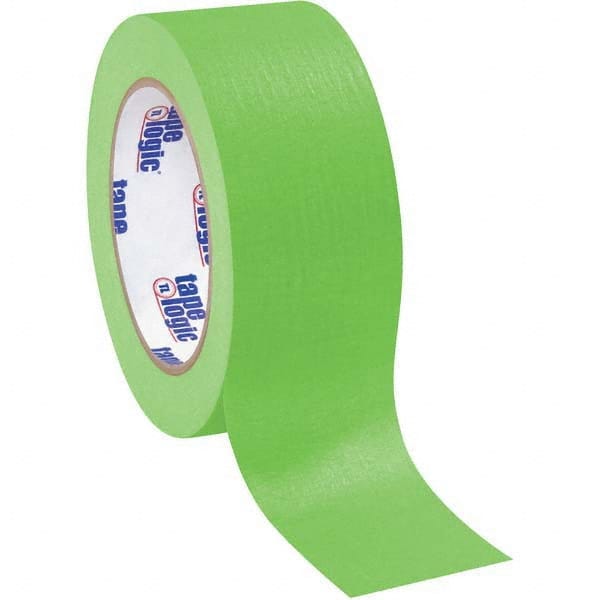 Tape Logic - Pack of (12), 60 Yd Rolls 2" Light Green Crepe Paper Masking Tape - USA Tool & Supply