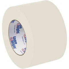 Tape Logic - Pack of (6), 60 Yd Rolls 3" White Crepe Paper Masking Paper - USA Tool & Supply