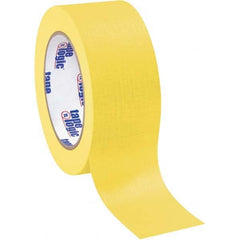 Tape Logic - Pack of (12), 60 Yd Rolls 2" Yellow Crepe Paper Masking Tape - USA Tool & Supply