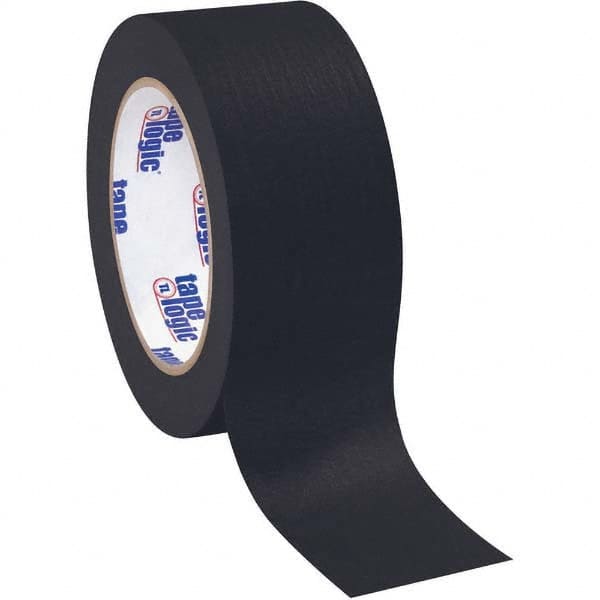 Tape Logic - Pack of (12), 60 Yd Rolls 2" Black Crepe Paper Masking Tape - USA Tool & Supply